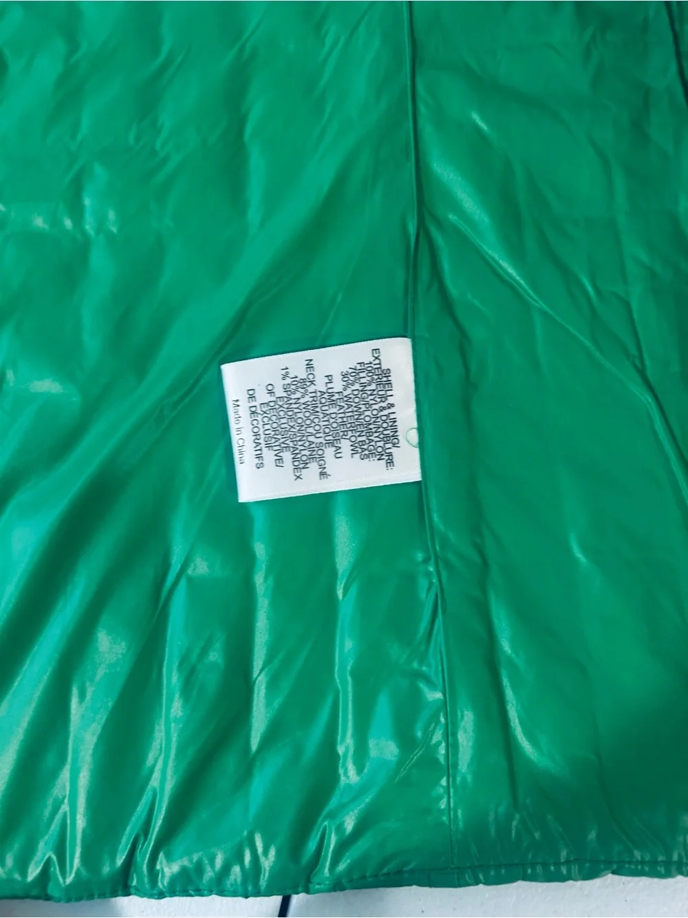 Tory Burch Bright Green Quilted Kids' Vest with Gold Snaps